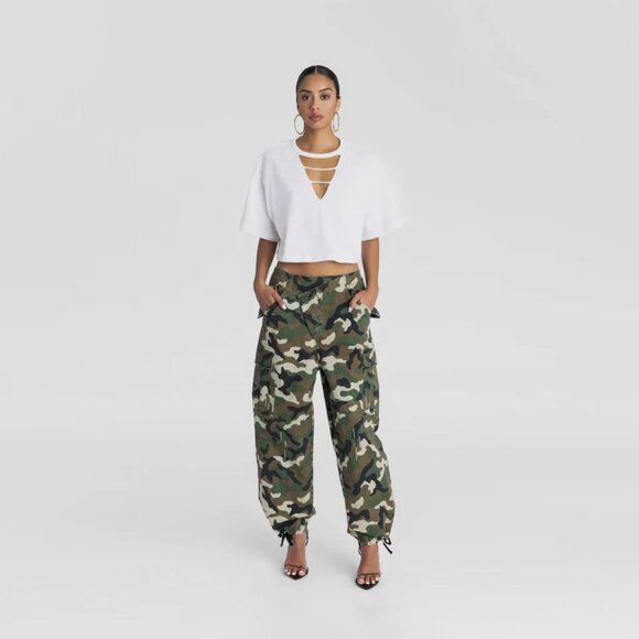 NWT KBB by Kahlana "The Cargo Jogger" Mid-Rise Straight - Picture 3 of 7